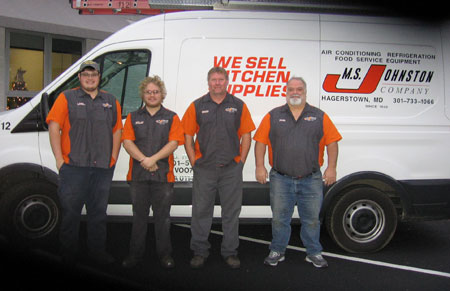 HVAC service trucks