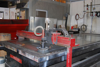 Sheet metal fabrication shop